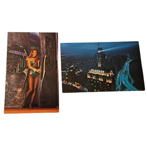Set of 2 Vintage PLAYBOY Postcards